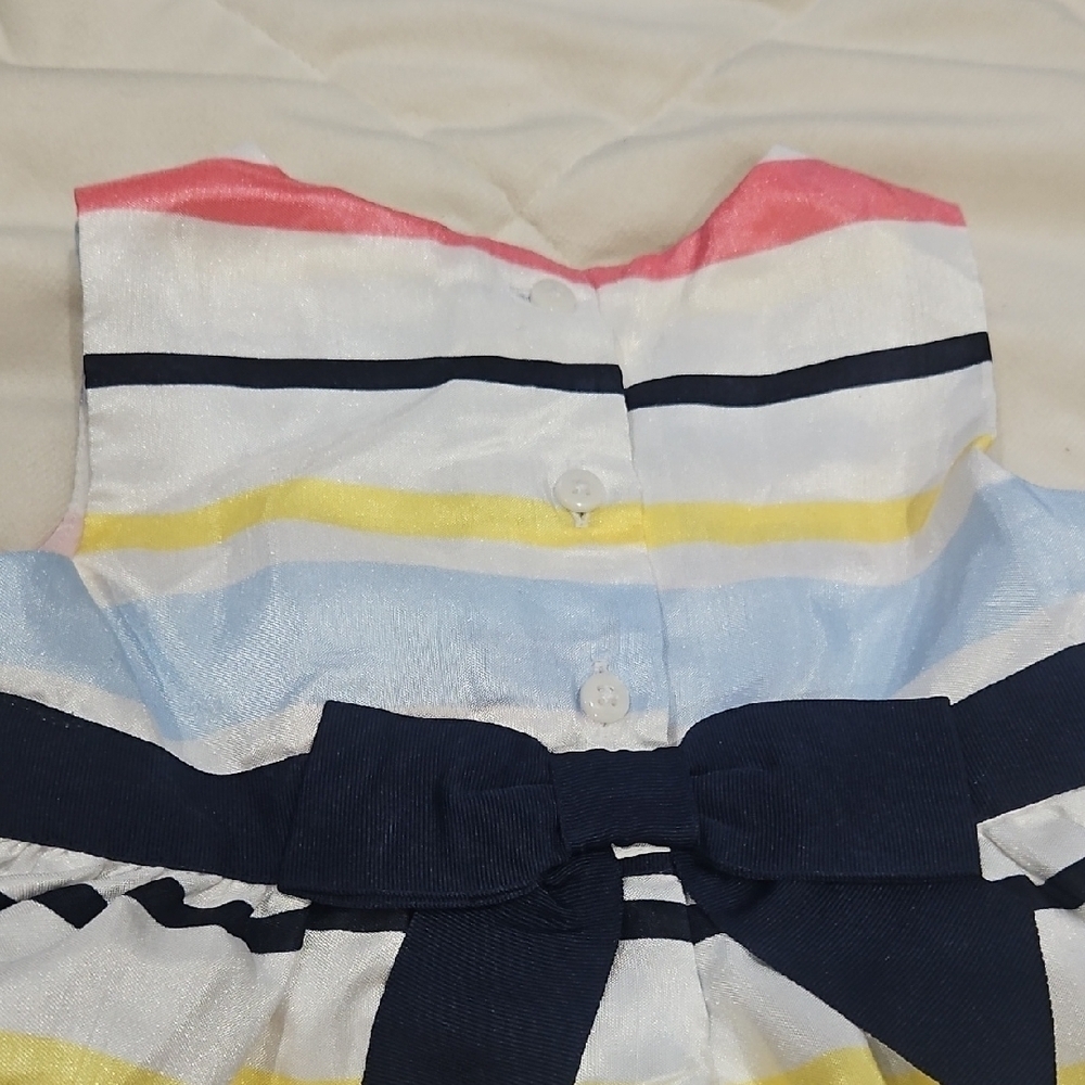 Gymboree Multicolor Striped Satin Dress - Picture 4 of 6